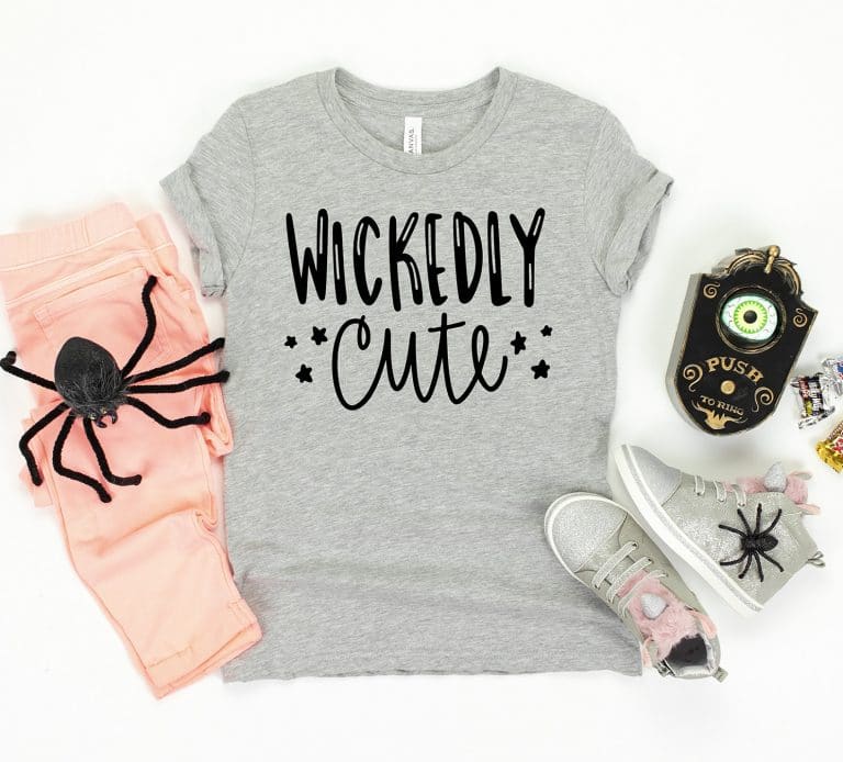 Free Wickedly Cute SVG to Make a Girls Halloween Shirt