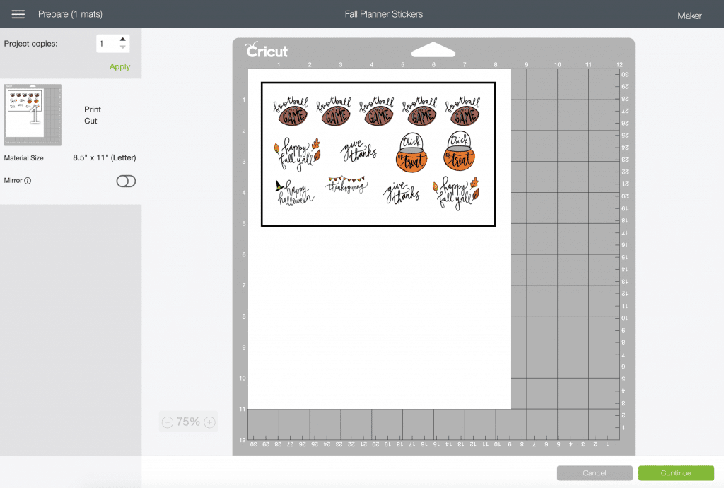 Fall Printable Planner Stickers - Pineapple Paper Co.