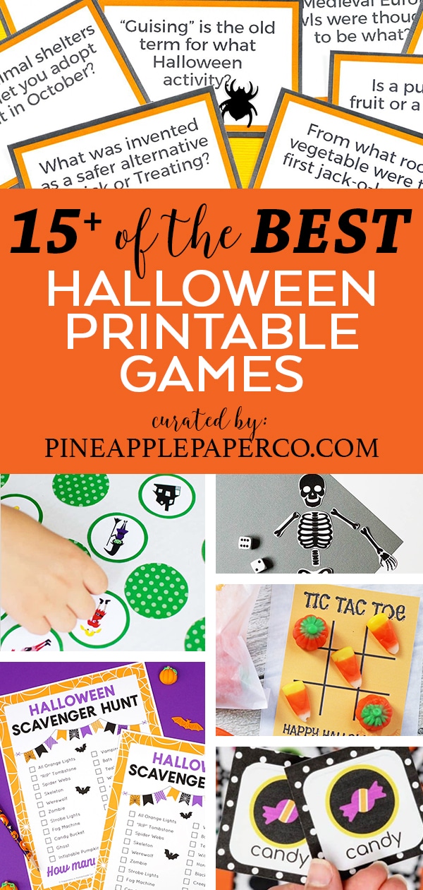 Free Halloween Party Games Printables