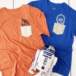 Make a Star Wars Custom Pocket T Shirt by Pineapple Paper Co.