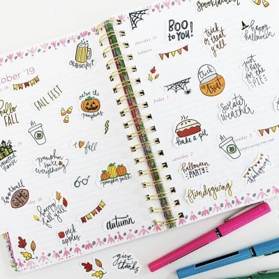 Printable Fall Planner Stickers