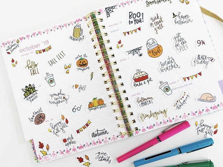 Printable Fall Planner Stickers