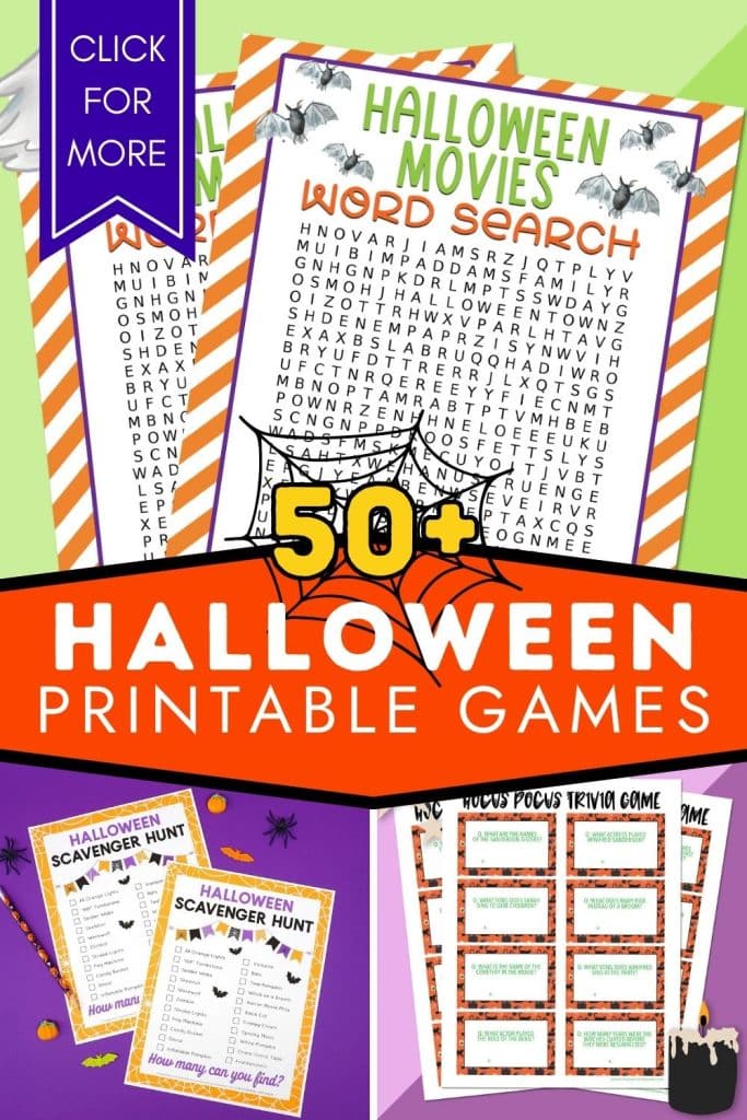 50 free halloween printable games