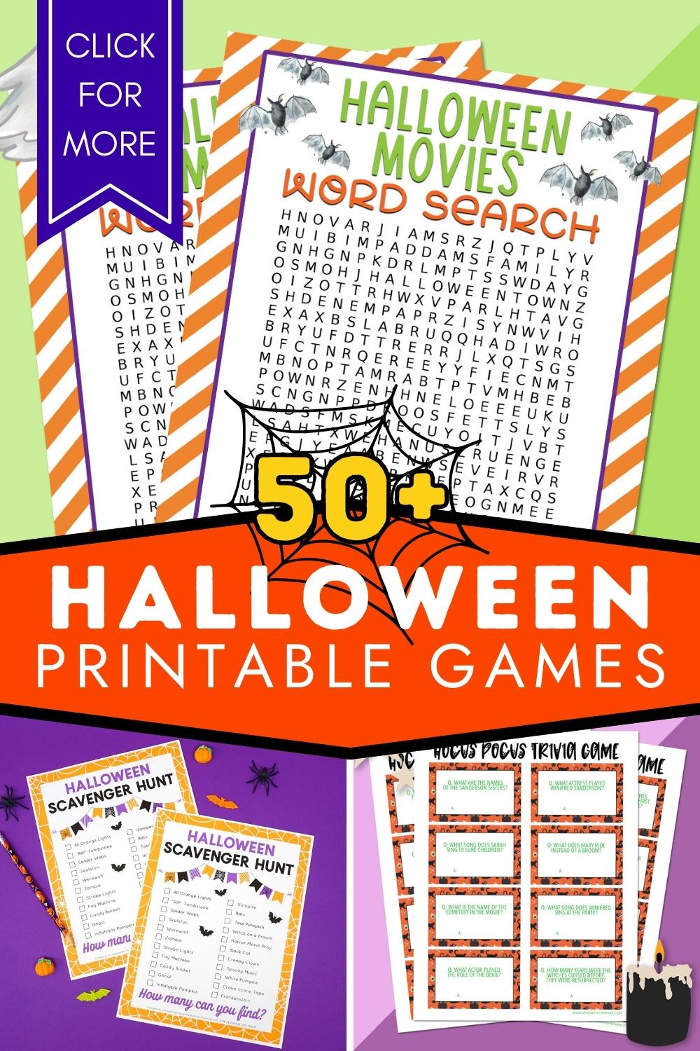 50 Free Printable Halloween Games - Pineapple Paper Co.