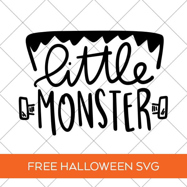 Little Monster Free Halloween SVG for Cricut & Silhouette Machines by Pineapple Paper Co.