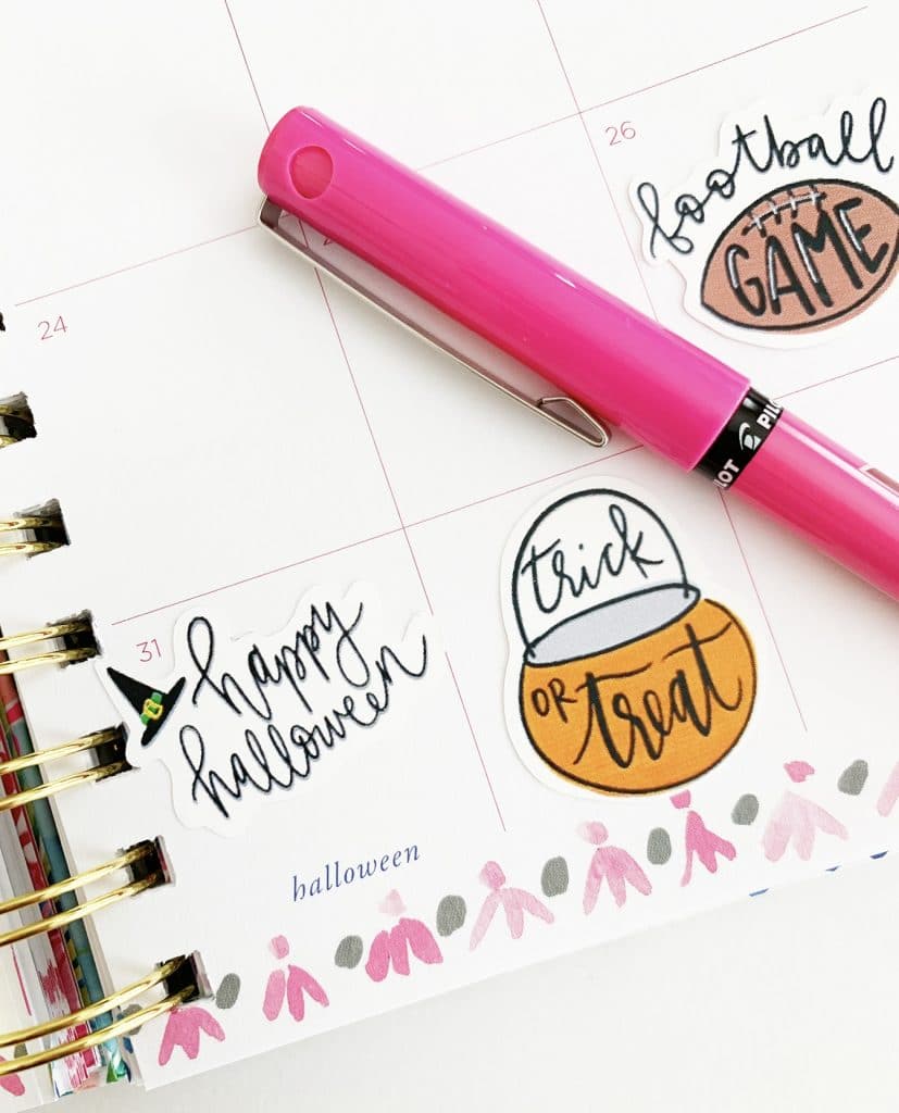 Free Planner Stickers Printable for Fall by Pineapple Paper Co.