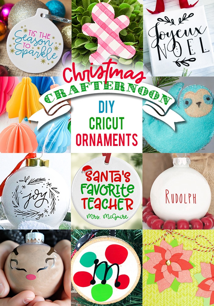DIY Gingerbread Ornaments cut out of wood with the Cricut Maker by Pineapple Paper Co.