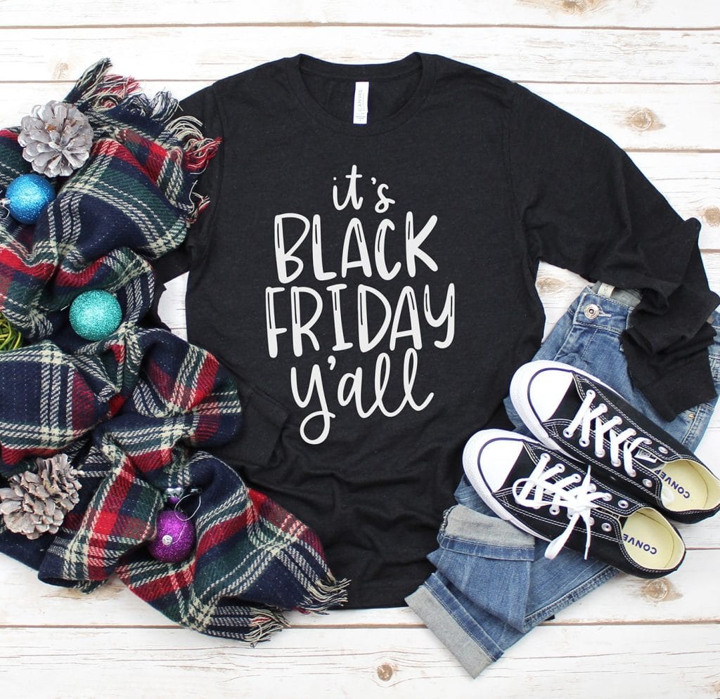 DIY Black Friday Shirt with a Free Black Friday SVG by Pineapple Paper Co.