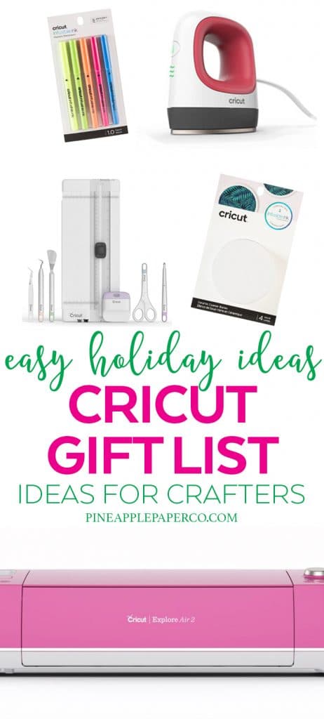 Cricut Christmas and Holiday Gift Ideas from Pineapple Paper Co.
