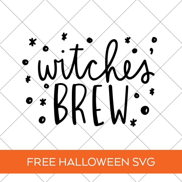 Free Witches' Brew Halloween SVG Cut File for Cricut & Silhouette by Pineapple Paper Co.