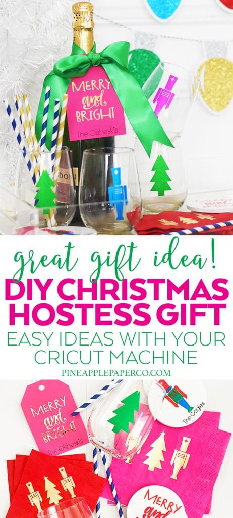 Make your Own Christmas Hostess Gift Ideas with Cricut by Pineapple Paper Co.