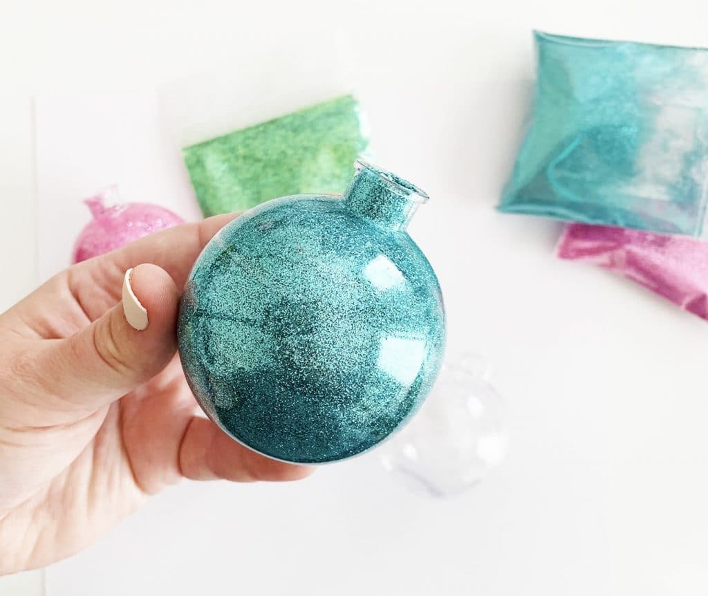 Quick and Easy Glitter Ornaments including the BEST GLUE EVER by Pineapple Paper Co.