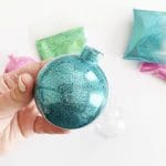 Quick and Easy Glitter Ornaments including the BEST GLUE EVER by Pineapple Paper Co.