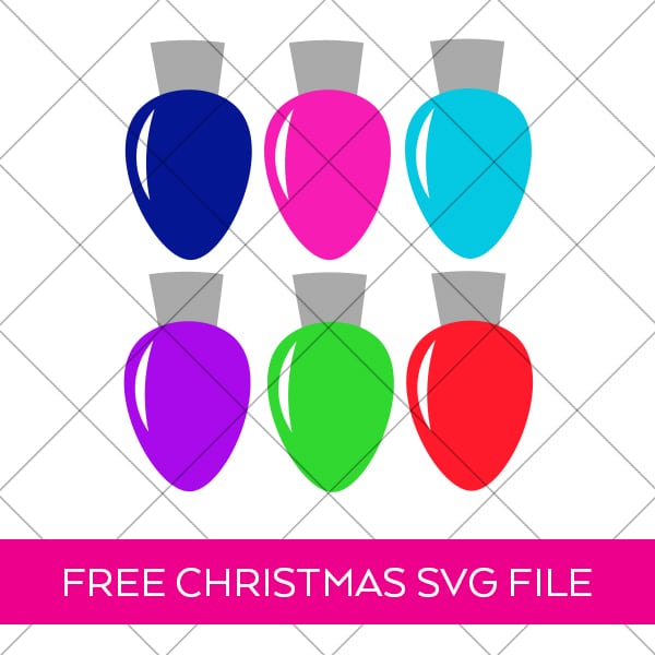 DIY Christmas Lights Banner with Free SVG File Download by Pineapple Paper Co.