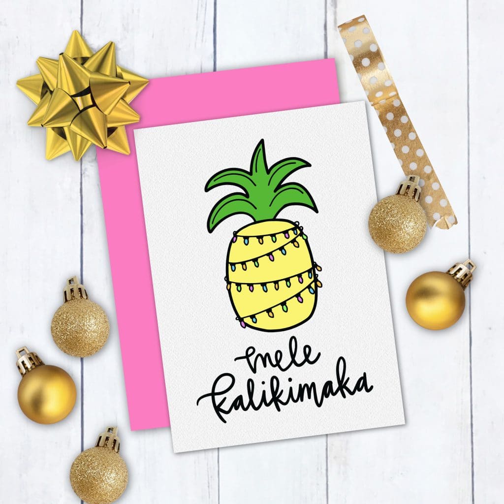 Free Christmas SVG - Tropical Mele Kalikimaka by Pineapple Paper Co.
