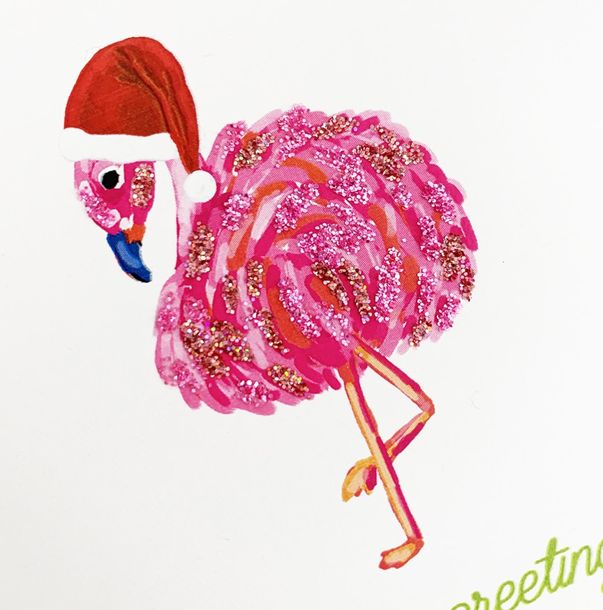 Easy Handmade Glitter Christmas Card by Pineapple Paper Co.