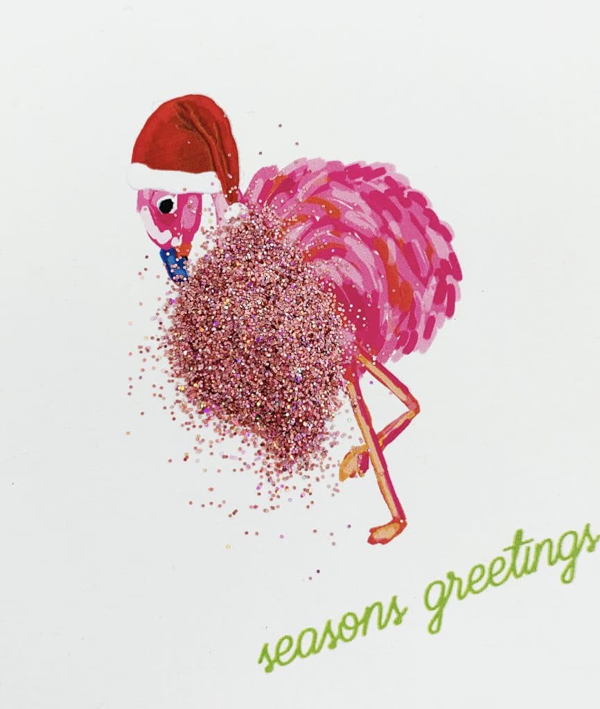 Easy Handmade Glitter Christmas Card by Pineapple Paper Co.