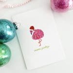 Easy Handmade Glitter Christmas Card by Pineapple Paper Co.