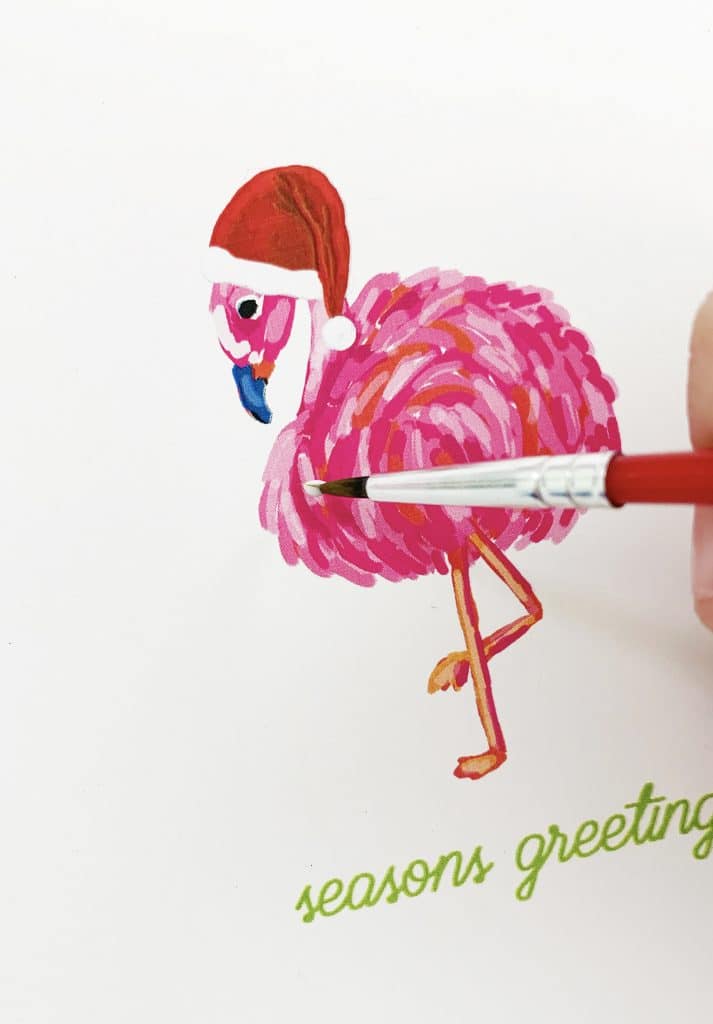 Easy Handmade Glitter Christmas Card by Pineapple Paper Co.