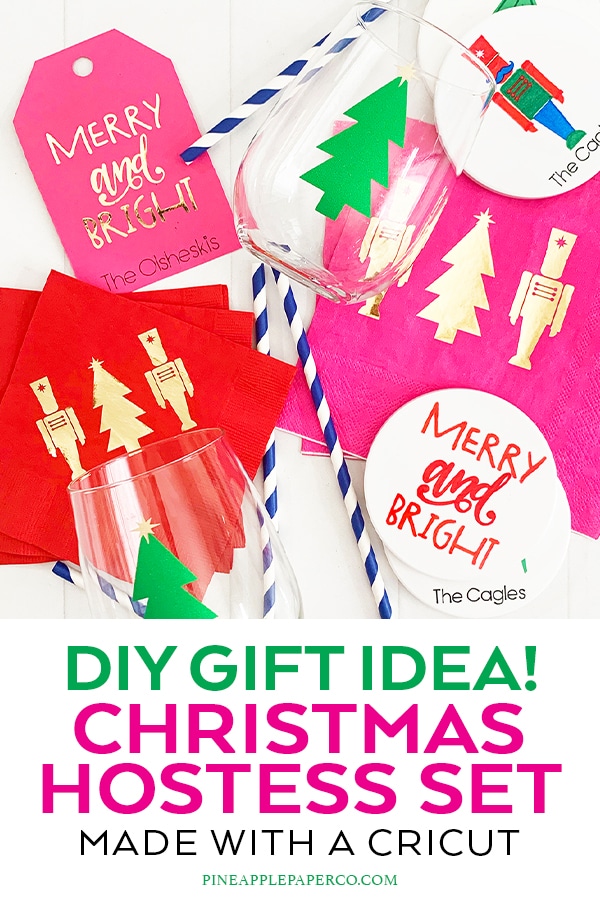 DIY Holiday Hostess Gift with the Cricut by Pineapple Paper Co.