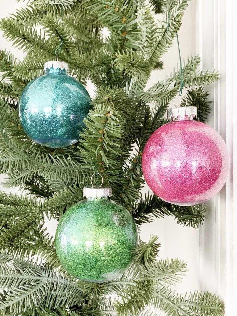 Quick and Easy Glitter Ornaments including the BEST GLUE EVER by Pineapple Paper Co.