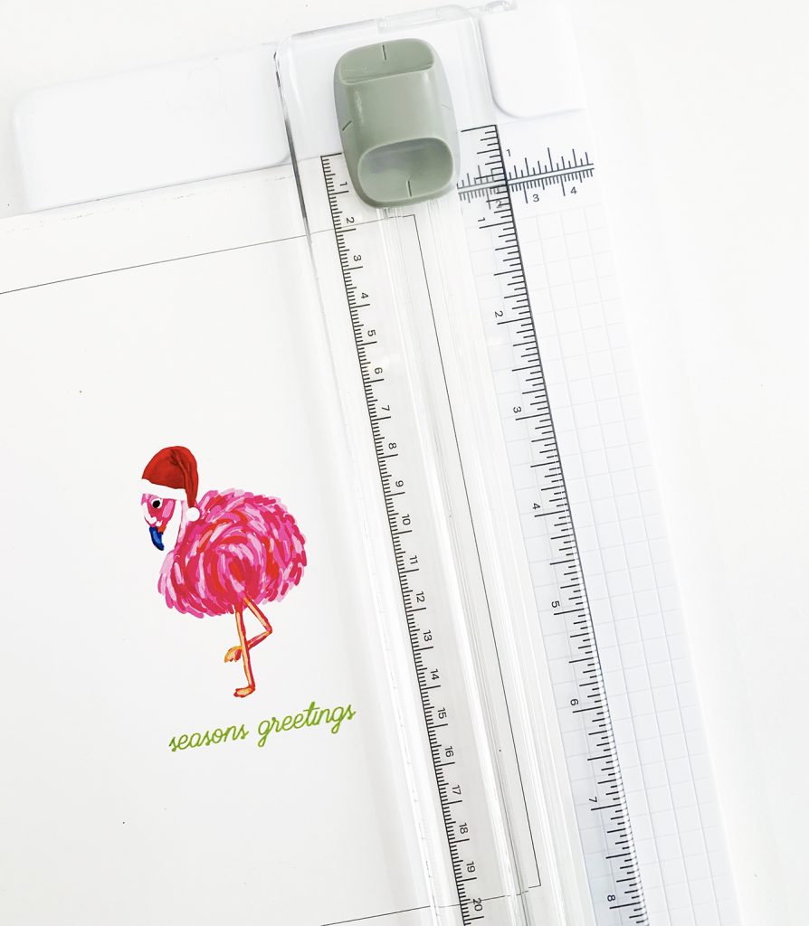 Easy Handmade Glitter Christmas Card by Pineapple Paper Co.