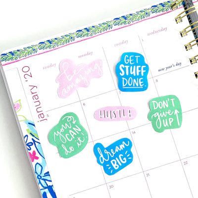 Free Motivational Printable Planner Stickers