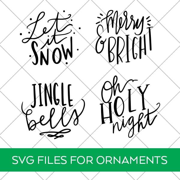 Chalkboard Ornaments DIY with SVG Cut File for Cricut and Silhouette by Pineapple Paper Co.