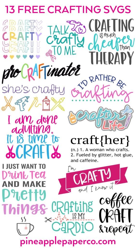 Free Crafting SVG to Make your Own Mug for Cricut & Silhouette by Pineapple Paper Co.
