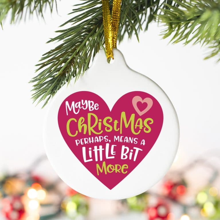 Maybe Christmas Perhaps Means a Little Bit More Grinch SVG