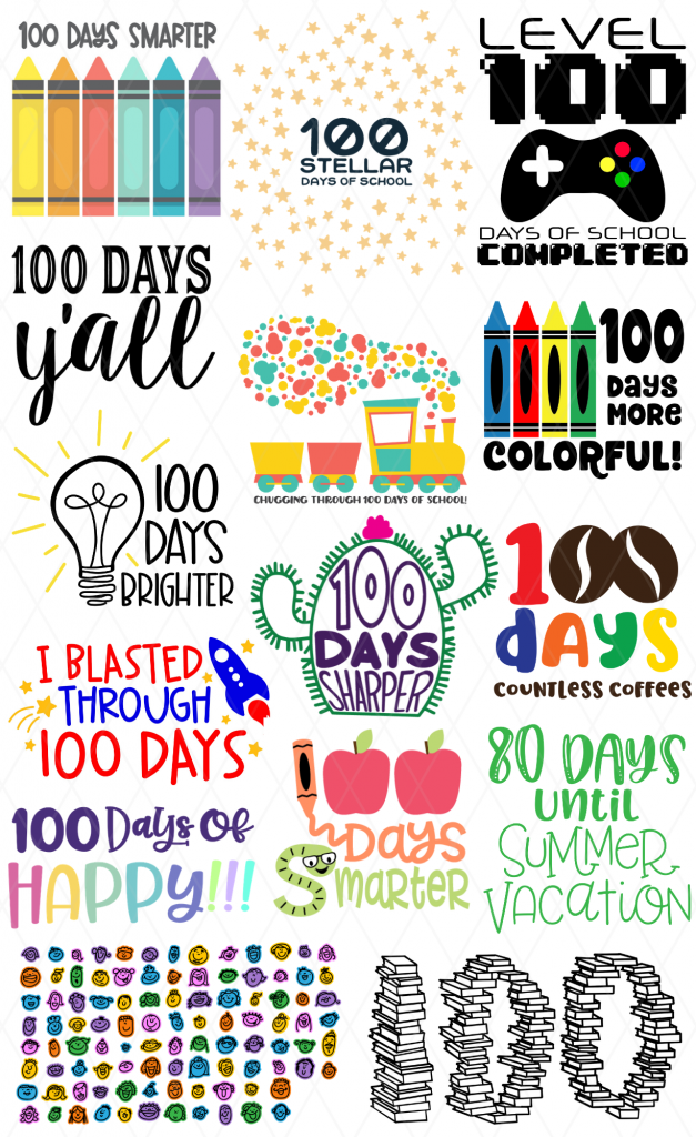 100 days of school shirt with Free Countdown to Summer SVG File by Pineapple Paper Co.