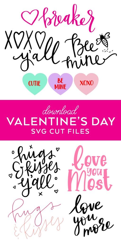 The Best Valentine SVG Files for Cricut and Silhouette curated by Pineapple Paper Co.