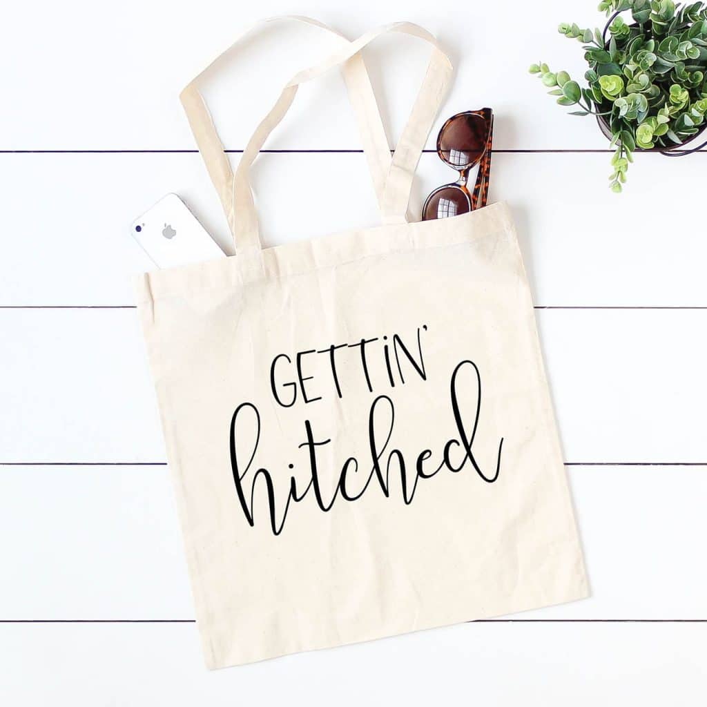 Free Gettin' Hitched Wedding SVG File by Pineapple Paper Co.