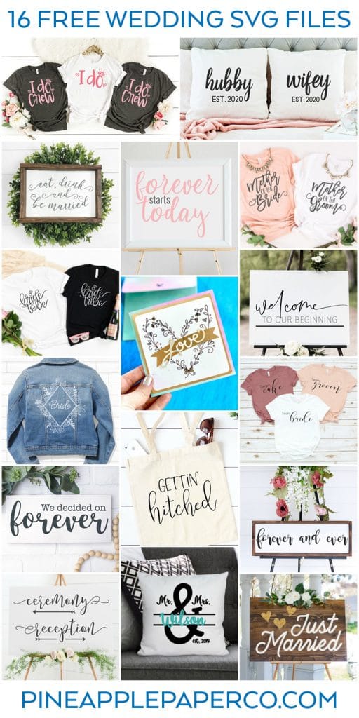 Free Wedding SVG Files - Totally Free SVG Blog Hop