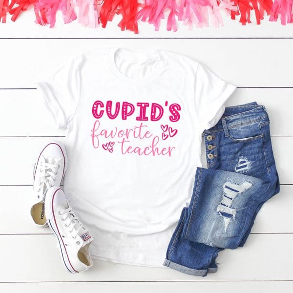 Cupid's Favorite Teacher Valentine's Day SVG by Pineapple Paper Co.