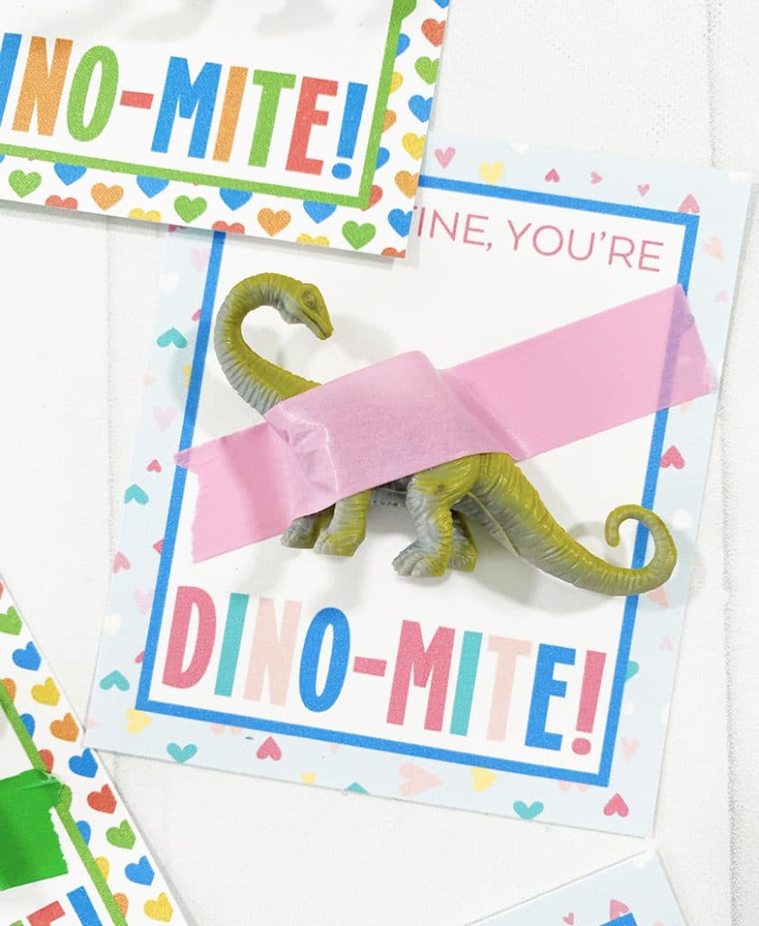 Free Printable Dinosaur Valentines for Kids by Pineapple Paper Co.