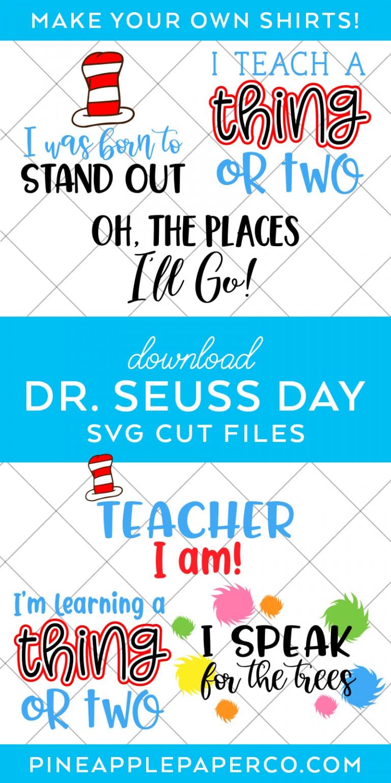 Dr. Seuss SVG Files for Dr. Seuss Day