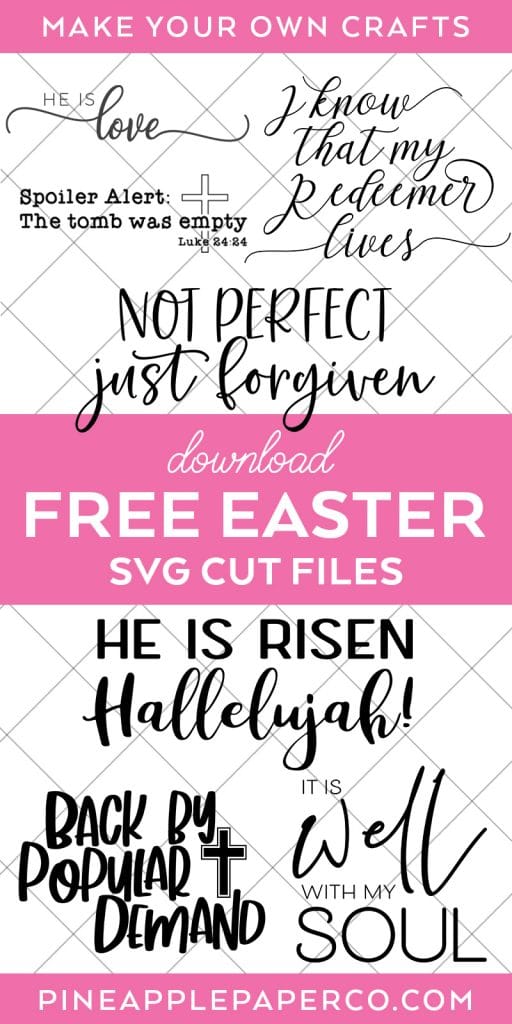 Free Religious Easter SVG File and FREE It Is Well with my Soul SVG by Pineapple Paper Co.