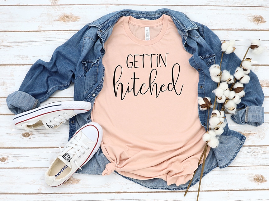 Free Gettin' Hitched Wedding SVG File by Pineapple Paper Co.