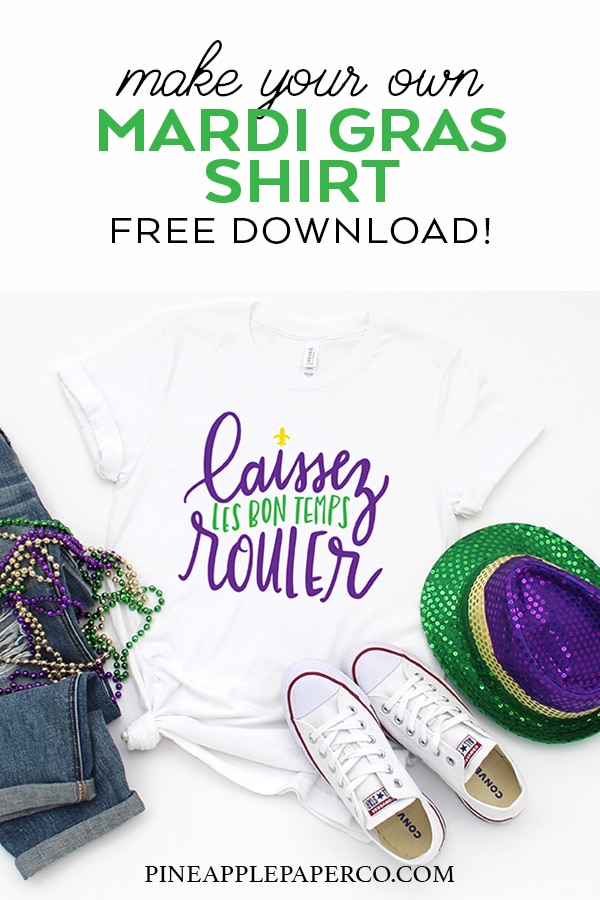 Free Laissez Les Bon Temps Rouler Mardi Gras SVG by Pineapple Paper Co.