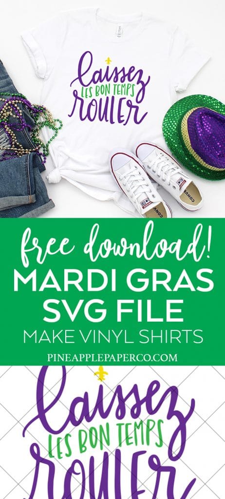Free Laissez Les Bon Temps Rouler Mardi Gras SVG by Pineapple Paper Co.