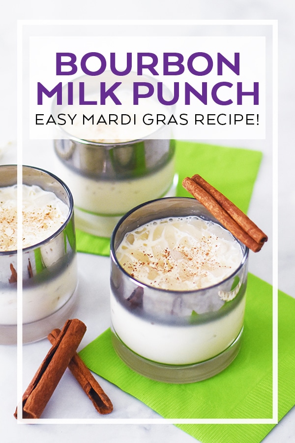 Easy Bourbon Milk Punch Recipe by Pineapple Paper Co.