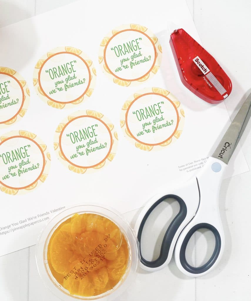 Free Printable Fruit Valentines for Fruit Snacks, Fruit Cups, and Juice by Pineapple Paper Co.