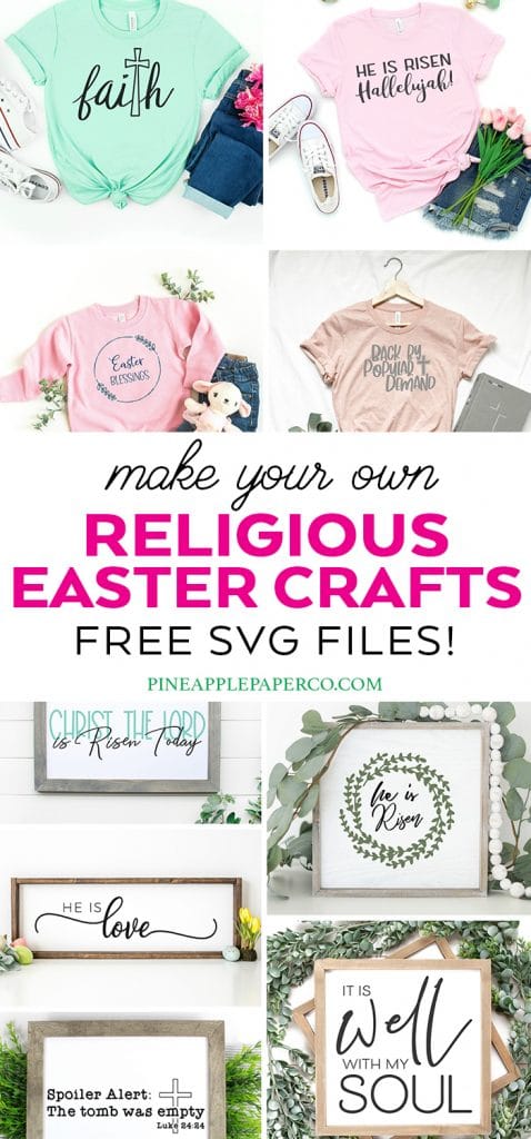 Free Religious Easter SVG File and FREE It Is Well with my Soul SVG by Pineapple Paper Co.