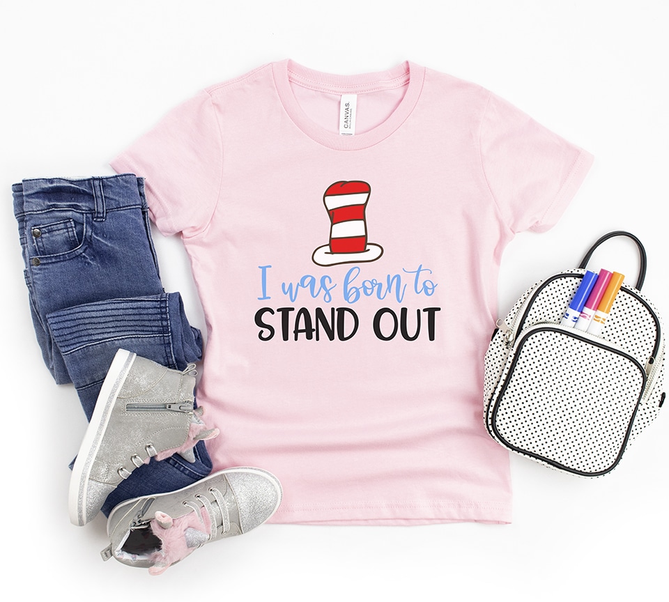 I Was Born to Stand Out Dr. Seuss Quote SVG