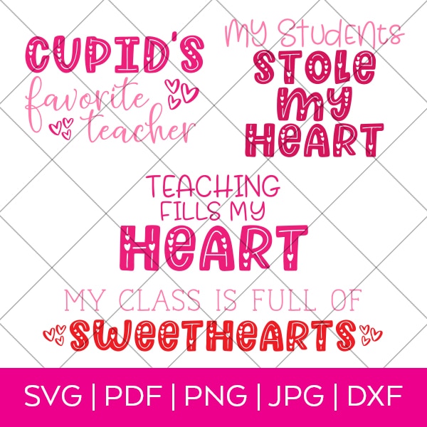 Valentine's Day SVG Bundle by Pineapple Paper Co.