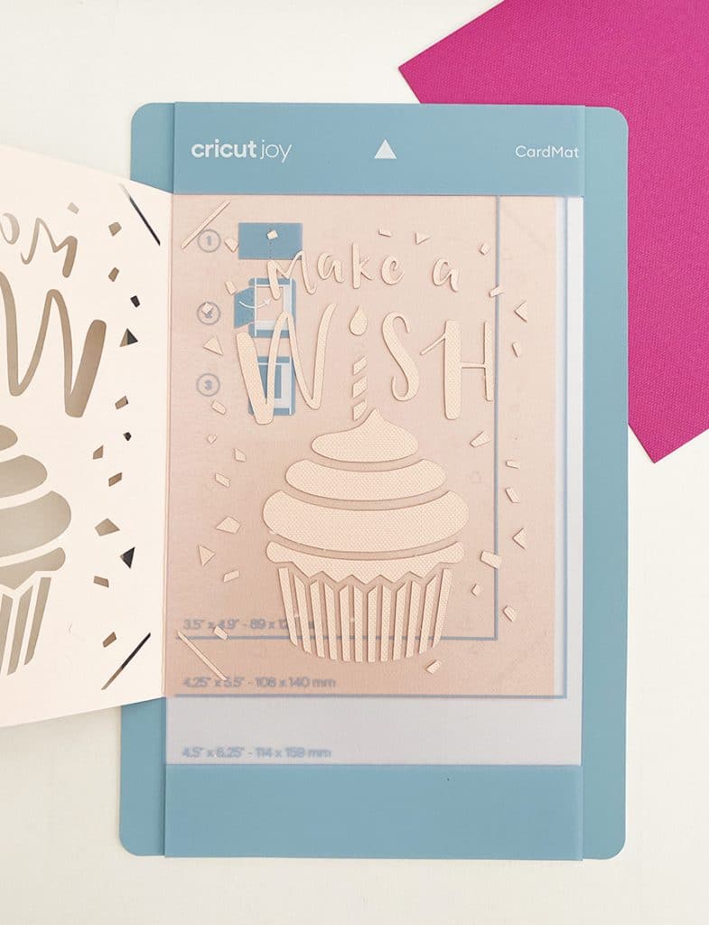 Birthday Card Cricut Joy Card Mat