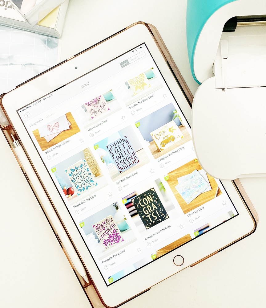 Cricut Design Space Cricut Joy Greeting Card Options