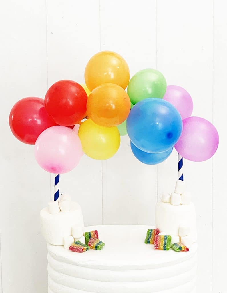 DIY Rainbow Cake Topper by Pineapple Paper Co.