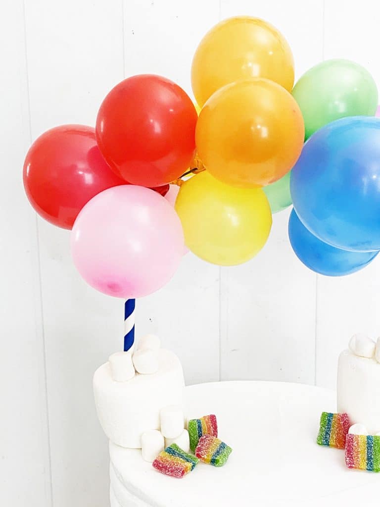 DIY Rainbow Cake Topper by Pineapple Paper Co.